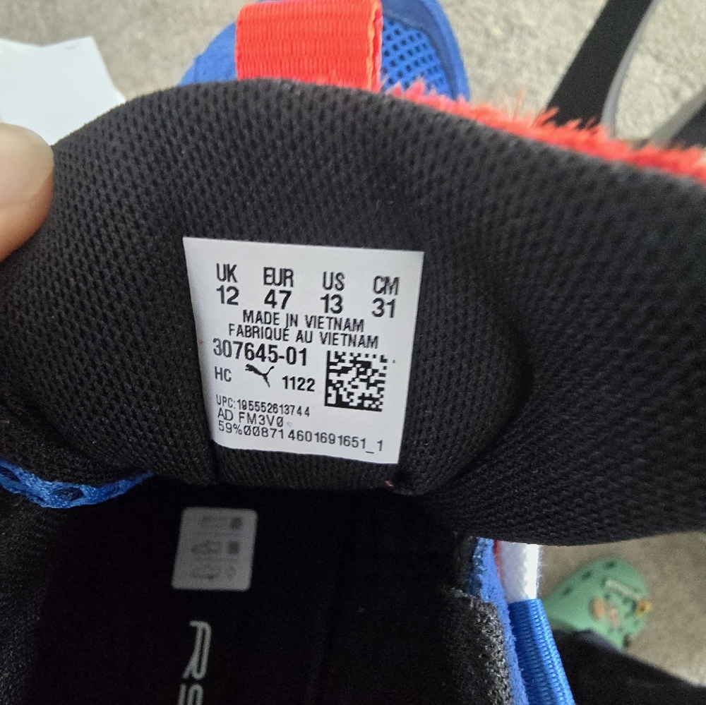 Puma BMW MMS RS-trck Like New, Size 13 - Picture 6 of 16